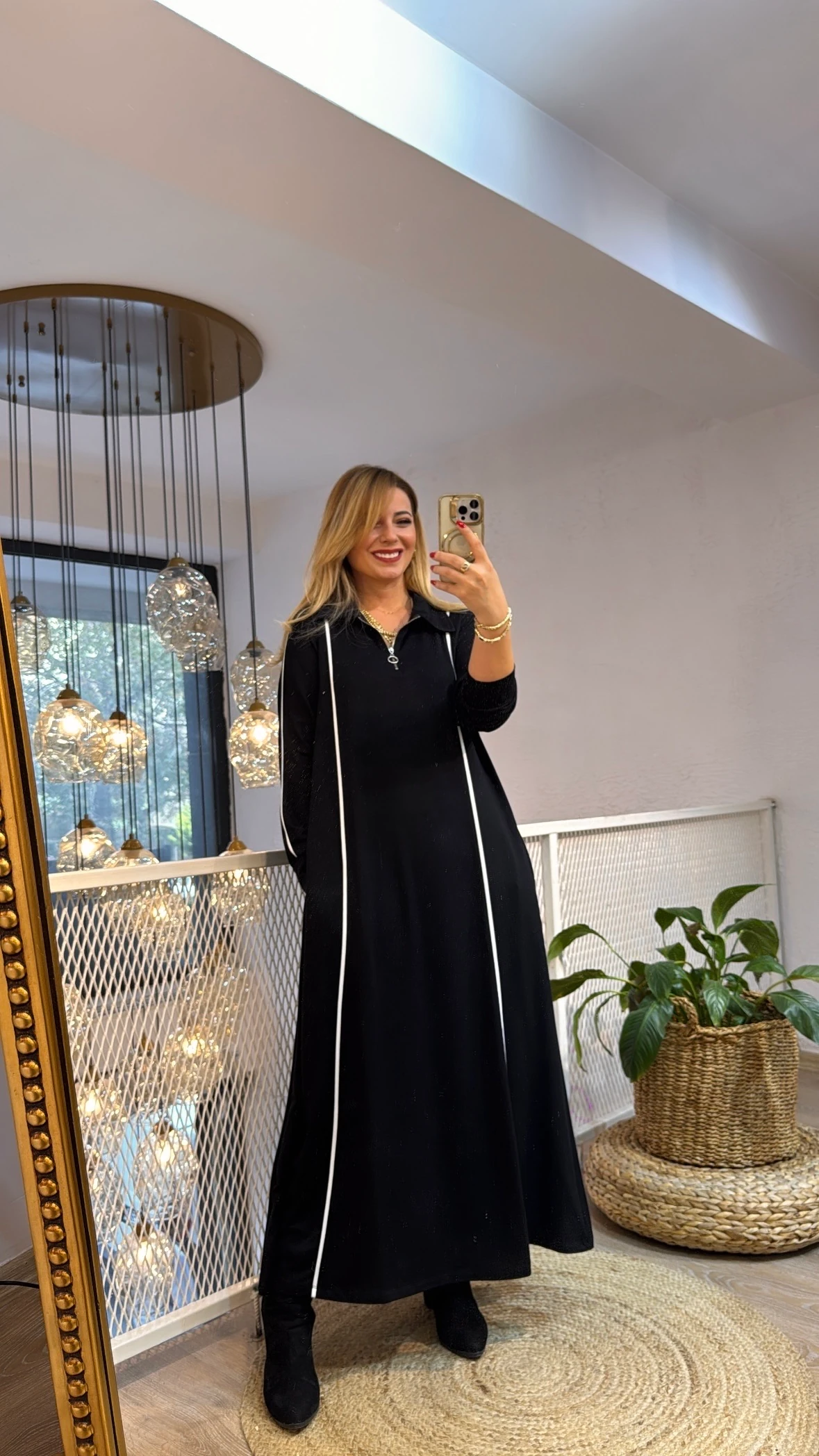 ŞERİT DETAYLI ELBİSE 789