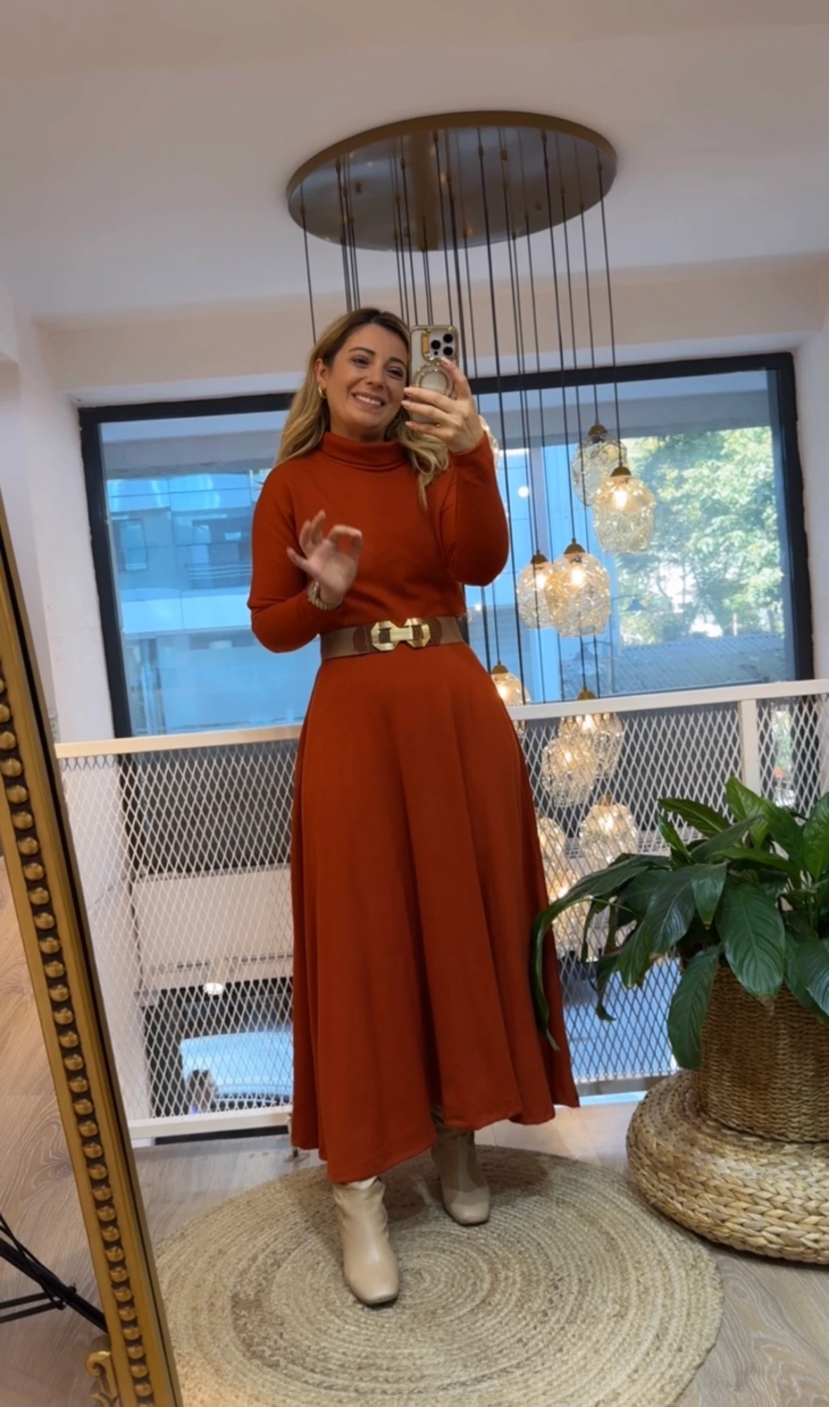 KİREMİT TRİKO ELBİSE 