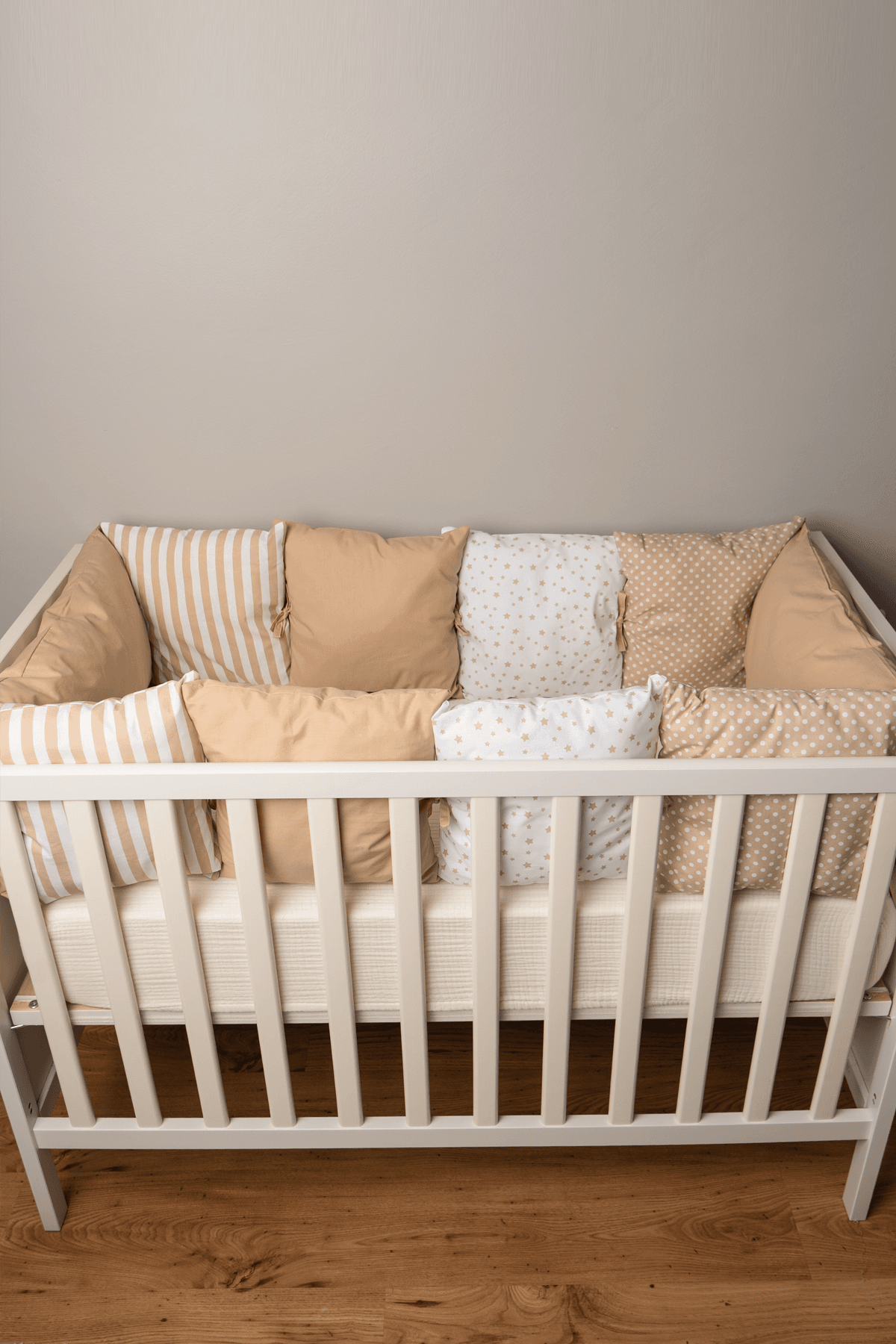 Rüya 10 Parça Beşik Yanı Koruma 60x120 Cm Beşik İle Uyumlu