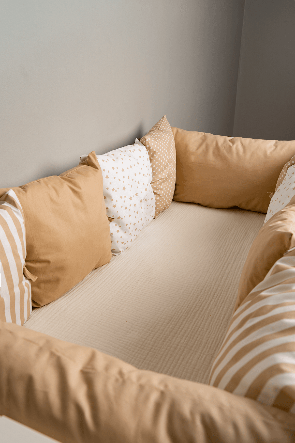 Rüya 10 Parça Beşik Yanı Koruma 60x120 Cm Beşik İle Uyumlu