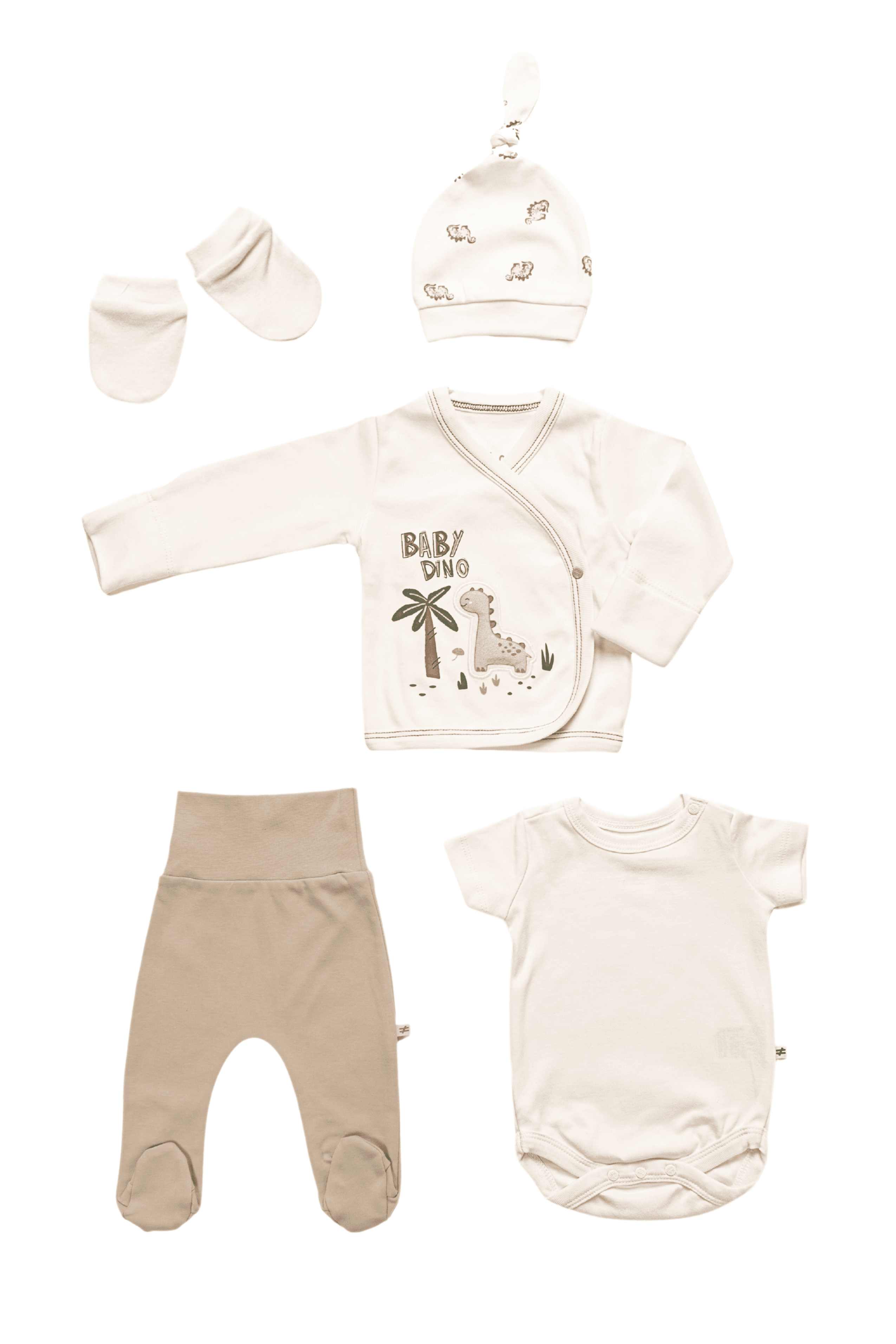  Baby Dino Erkek Bebek 5li Hastane Çıkışı