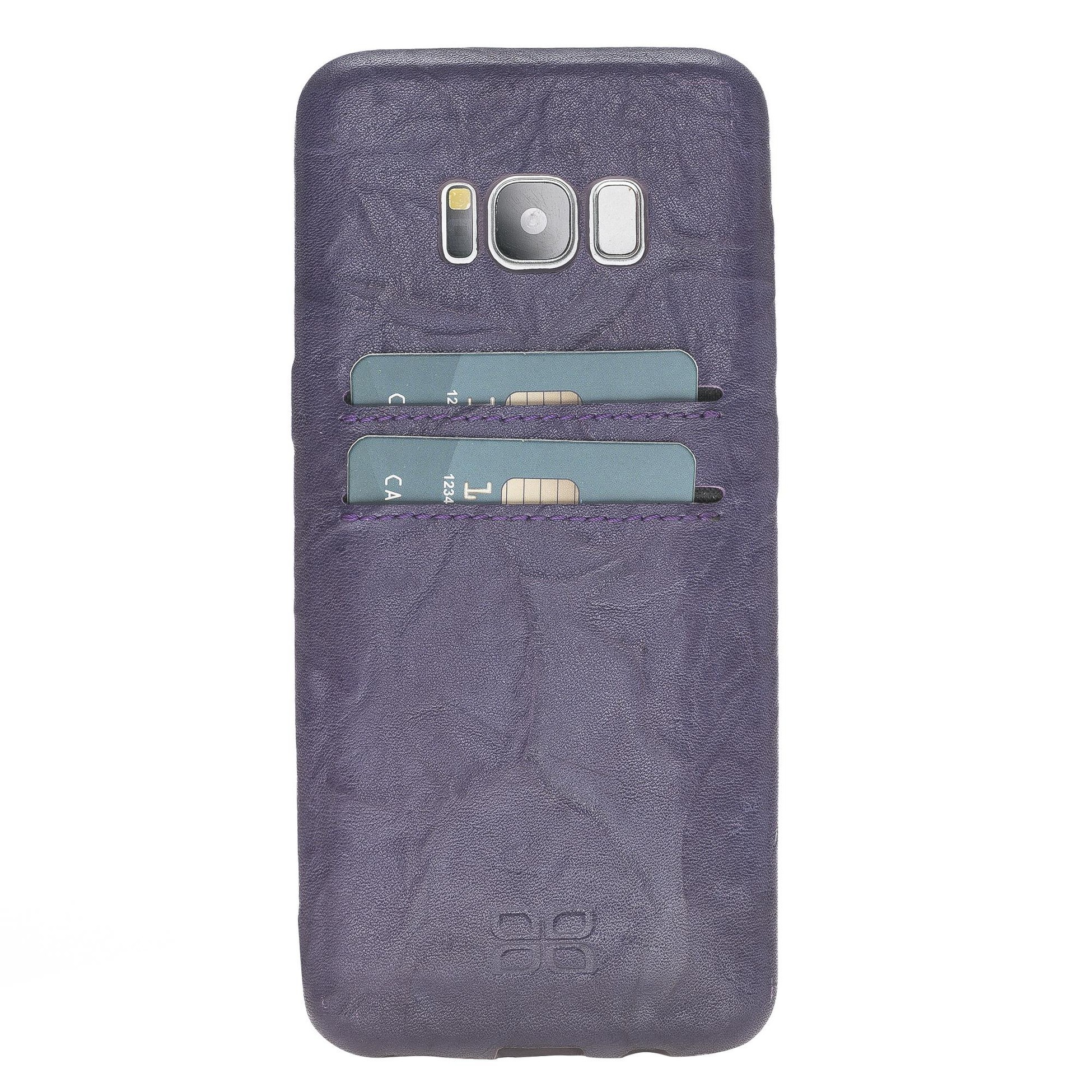 Samsung Galaxy S8 Uyumlu Deri Kartlıklı Arka Kapak UCCC B13