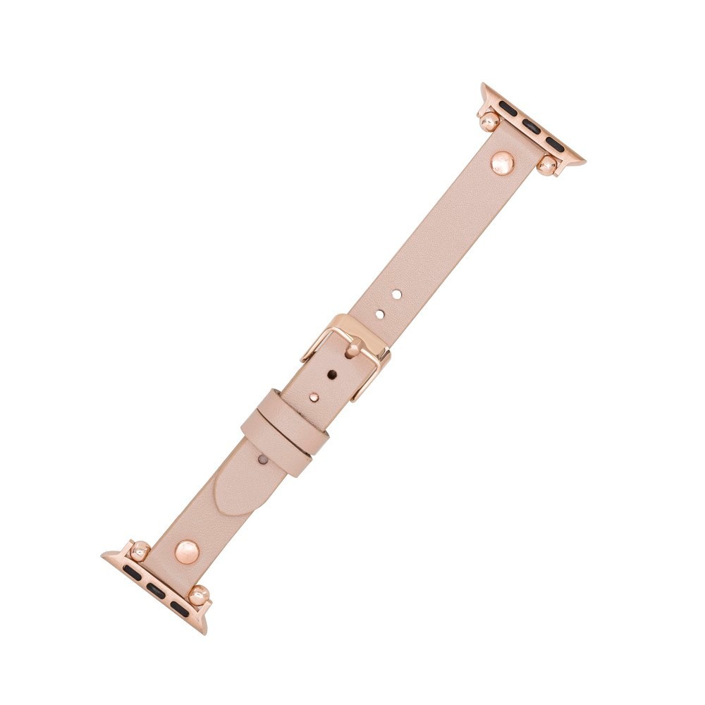 Apple Watch Uyumlu Deri Kordon 38-40-41mm RG NU1 Pembe