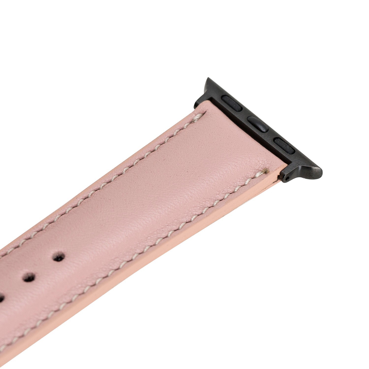 Apple Watch Uyumlu Deri Kordon 38-40-41mm NU2-SM3 Siyah