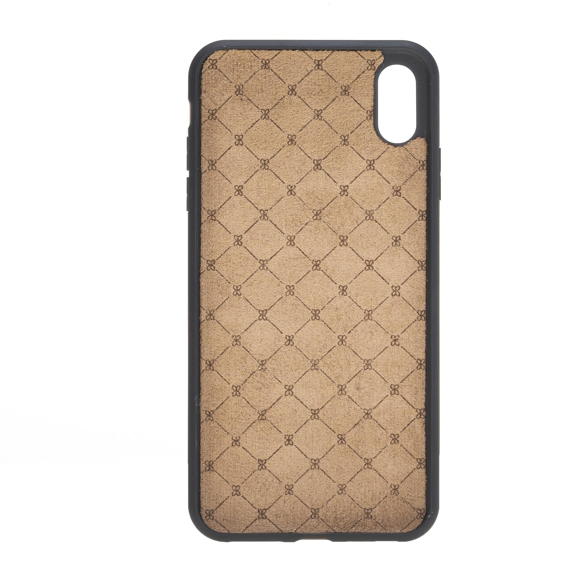 Apple iPhone XS Max Uyumlu Deri Cüzdanlı Kılıf Leopar