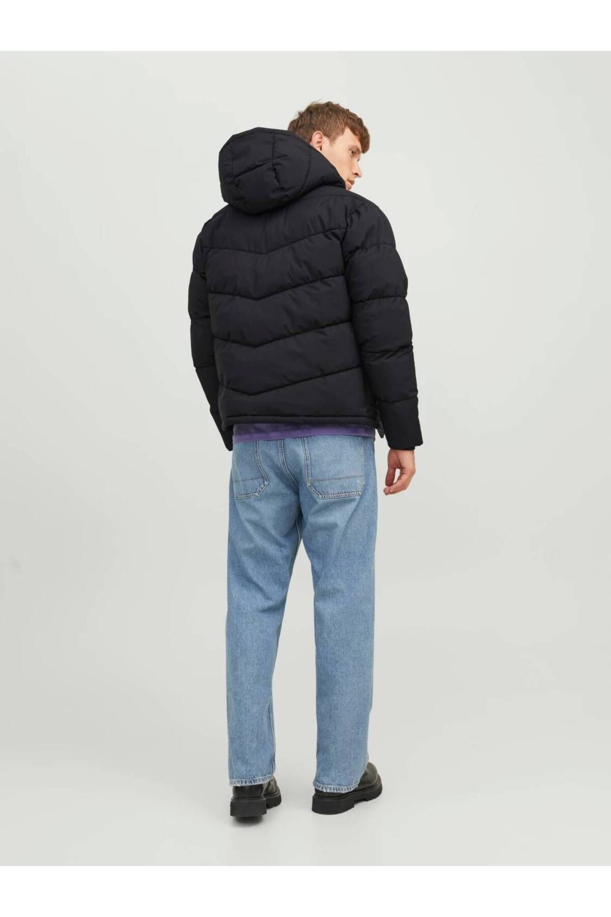 12238849 Jorvesterbro Puffer Jacket Sn Erkek Ceket Black