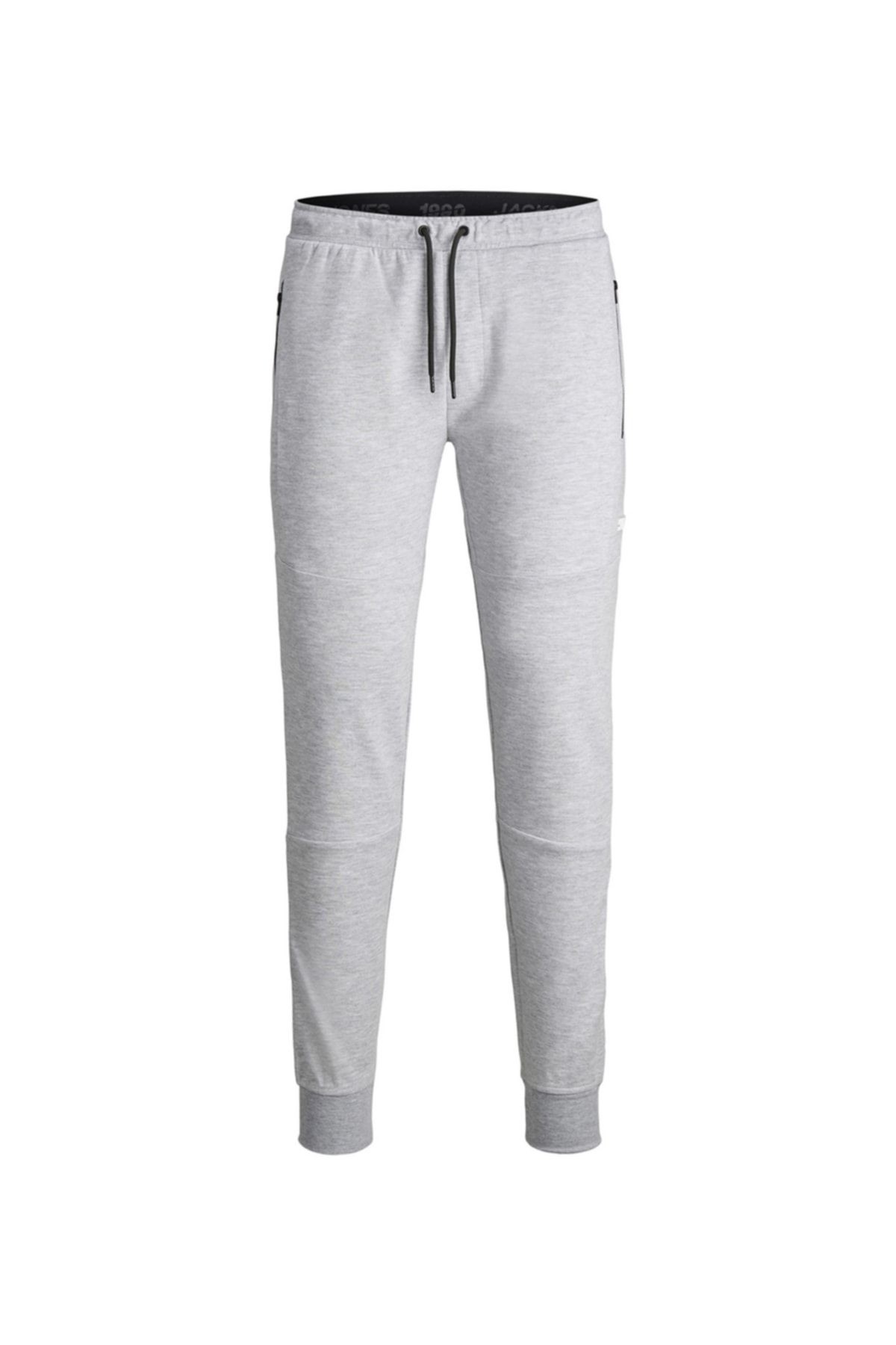 12184970_jpstwill Jjair Sweatpants Normal Bel Slim Fit Düz Açık Gri Erkek Eşofman Altı