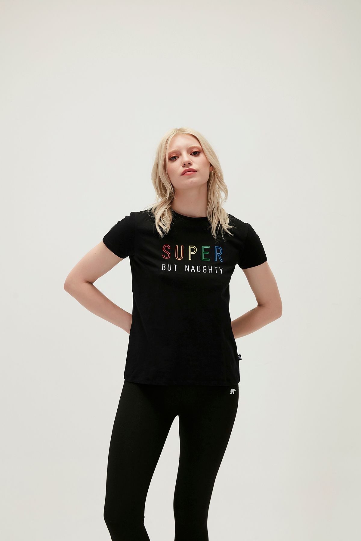 Kadın Super Tee T-shirt - Siyah