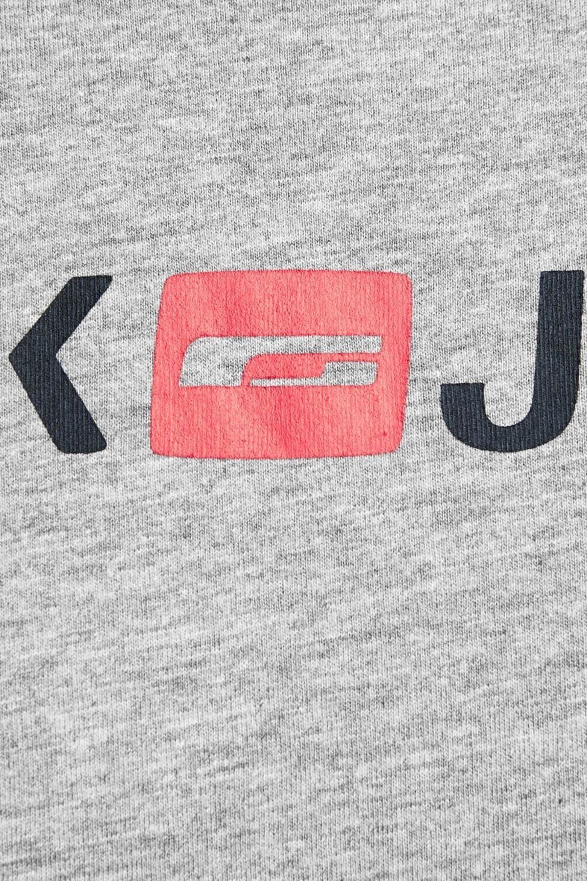 12137126 Jjecorp Logo Tee Ss Crew Neck Noos Erkek T-shirt Light Grey Melange/slım Fıt