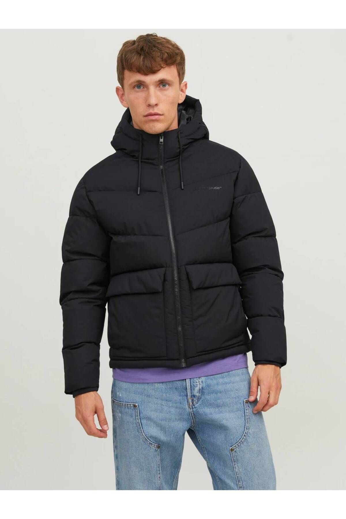 12238849 Jorvesterbro Puffer Jacket Sn Erkek Ceket Black