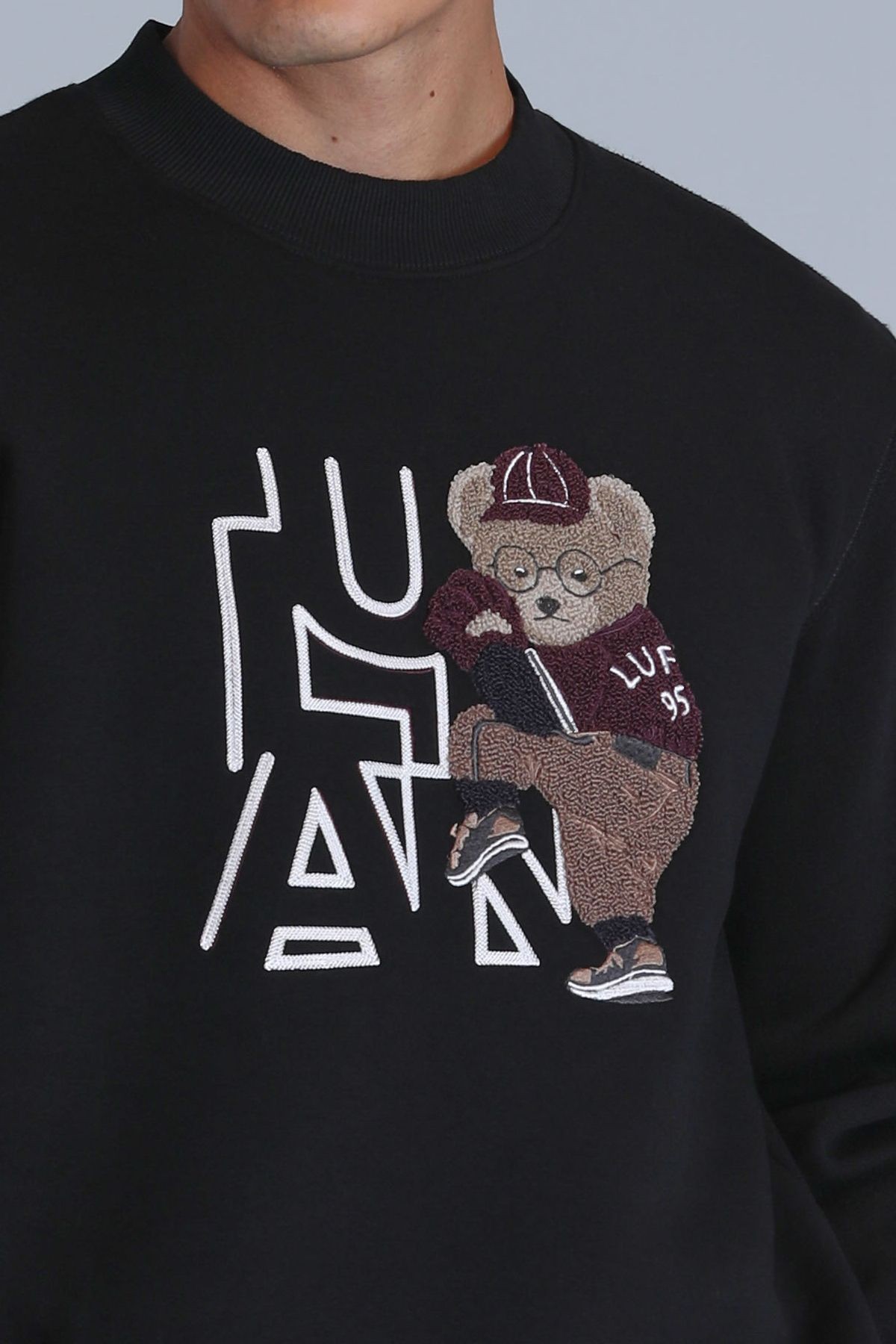 Pıtcher Erkek Sweatshirt Siyah