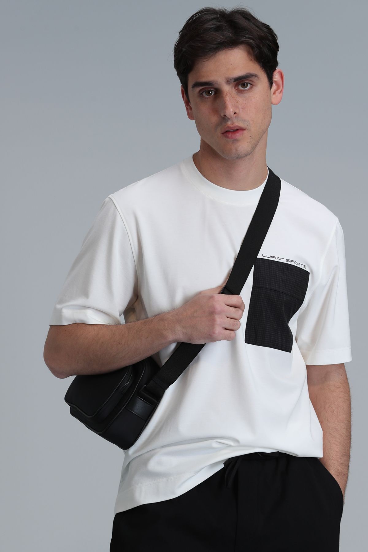 Lıam Modern Grafik T- Shirt Gri