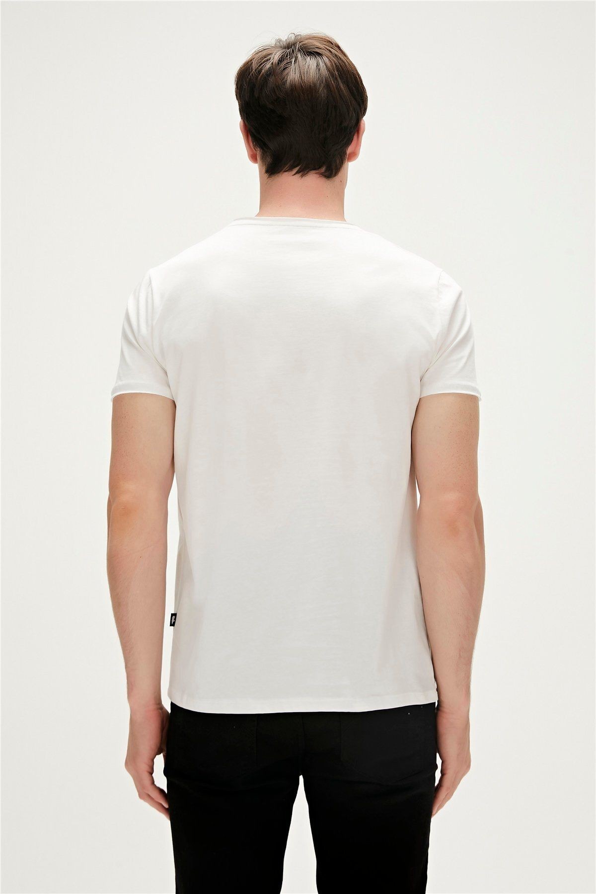 One Way T-shirt Off-white Beyaz Baskılı Erkek Tişört