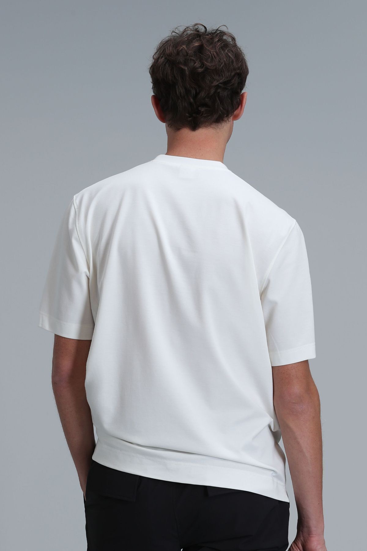 Lıam Modern Grafik T- Shirt Gri