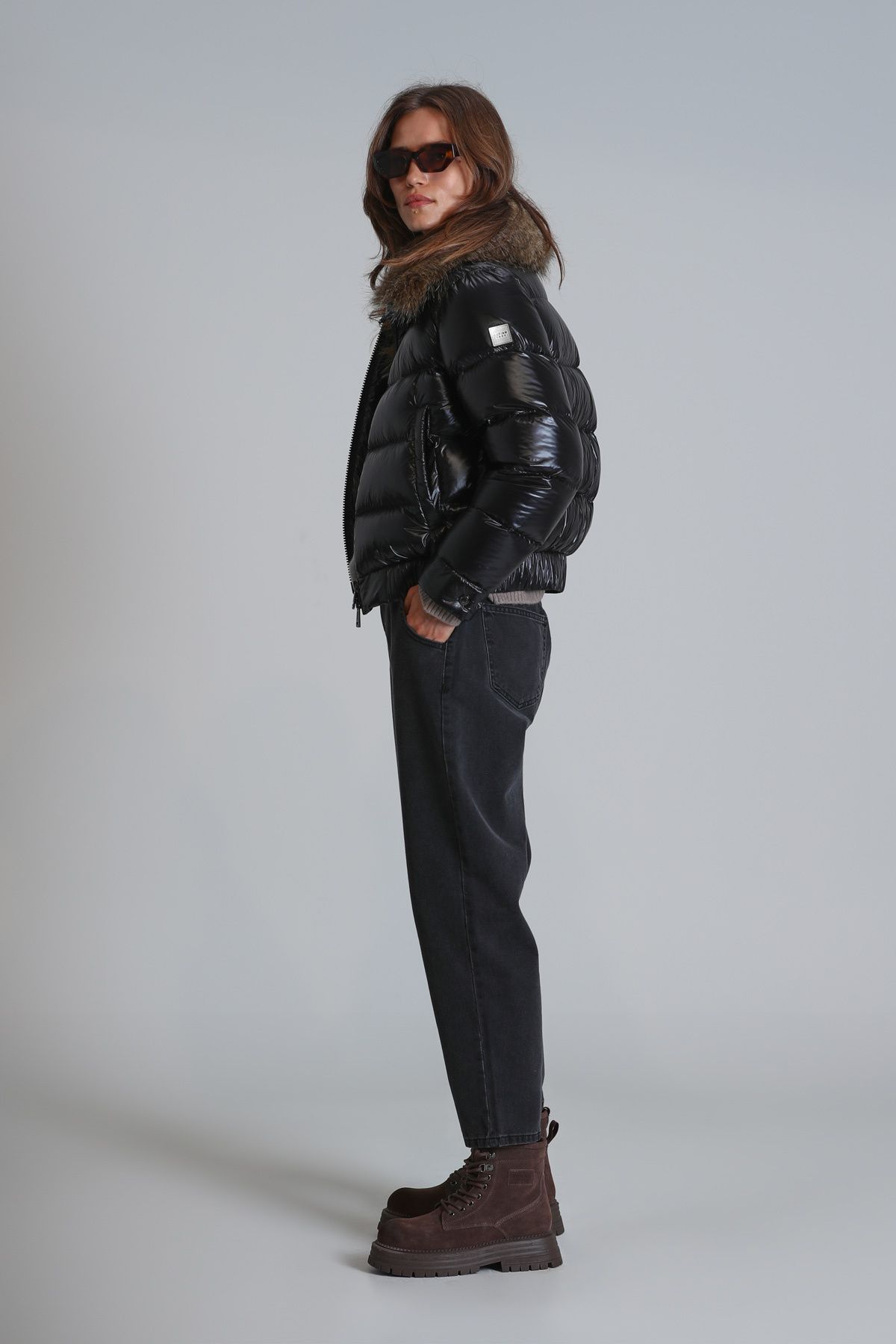 Daısy Kaztüyü Kadın Mont Gri