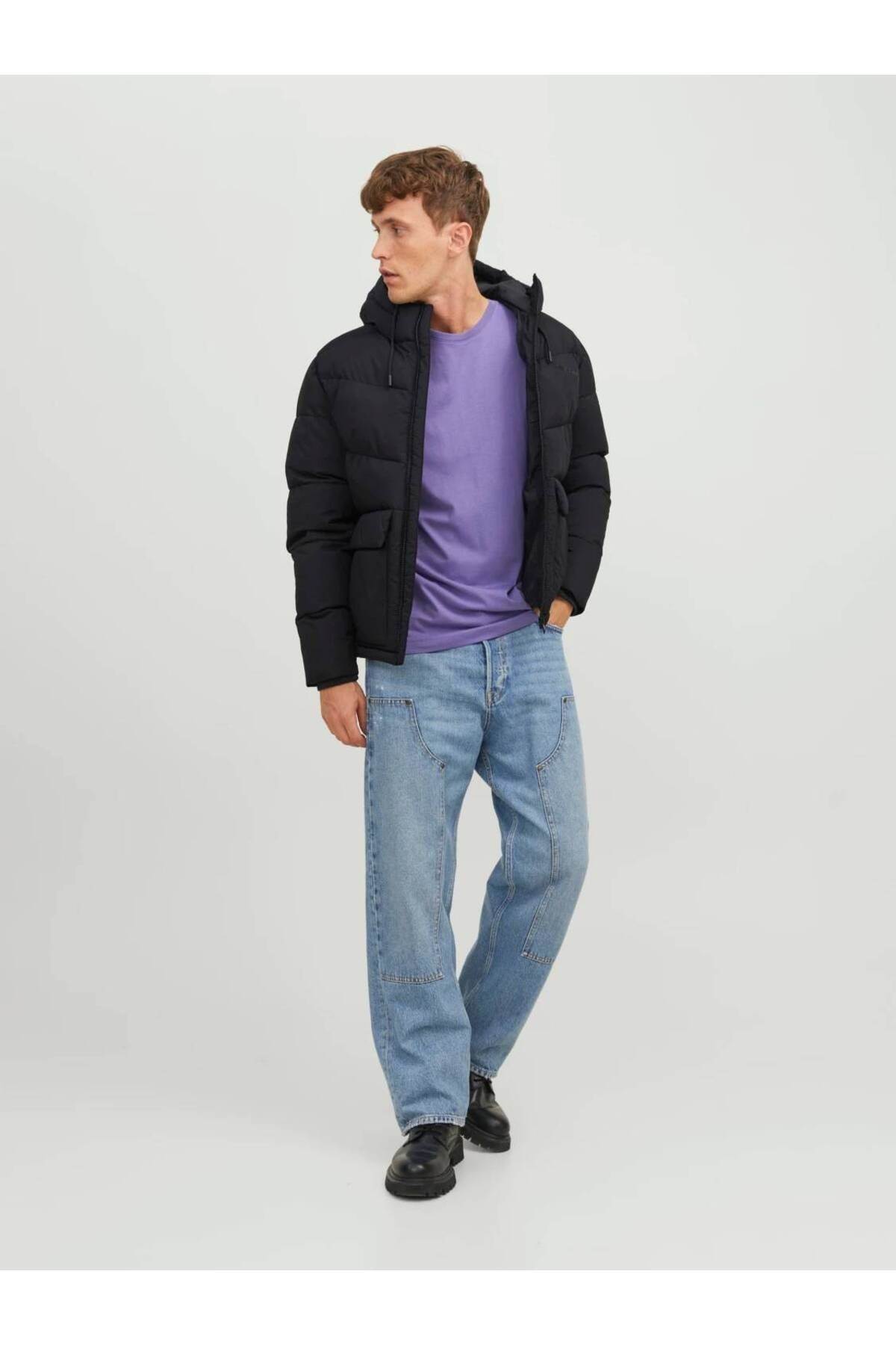 12238849 Jorvesterbro Puffer Jacket Sn Erkek Ceket Black