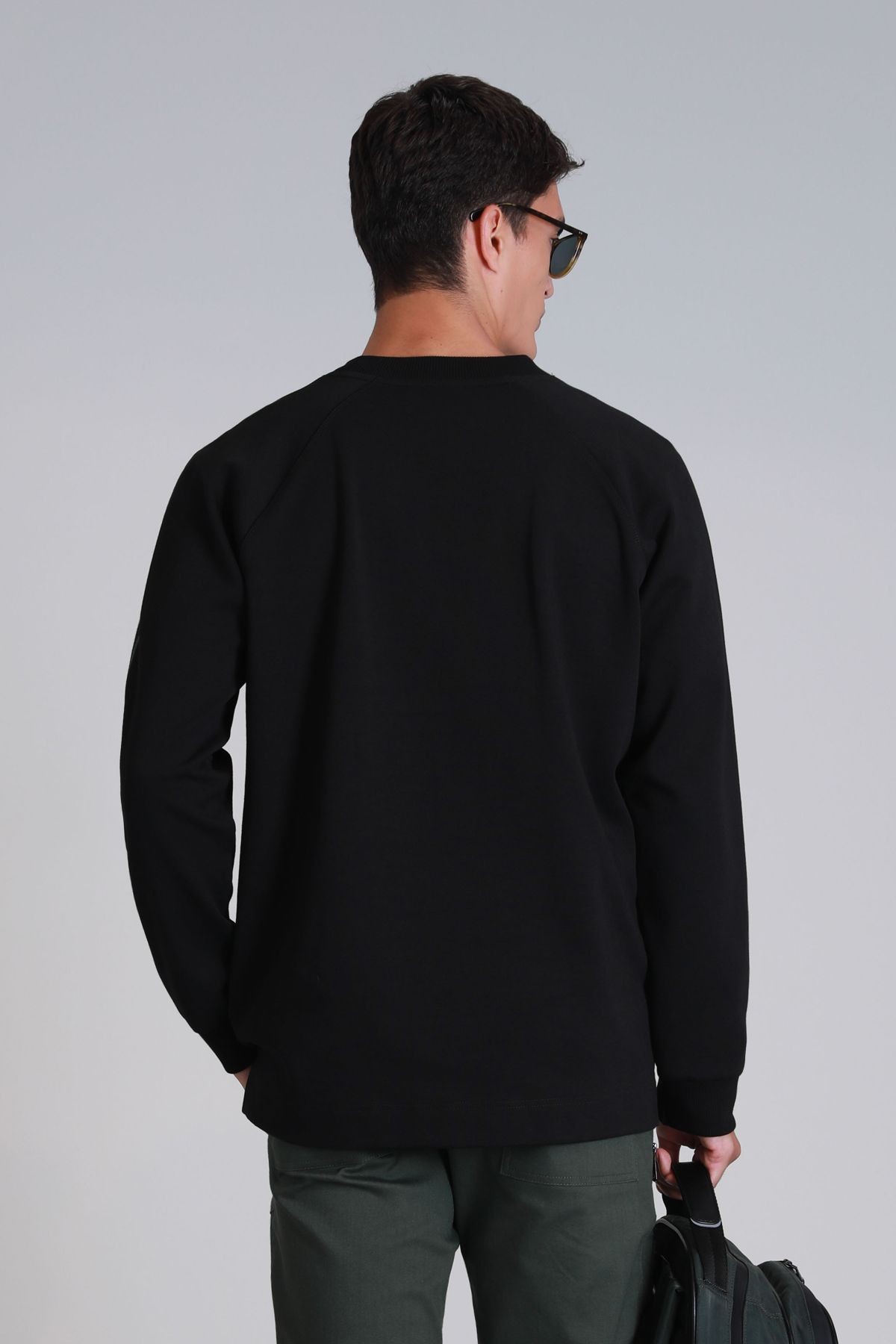 Techno Erkek Sweatshirt Siyah