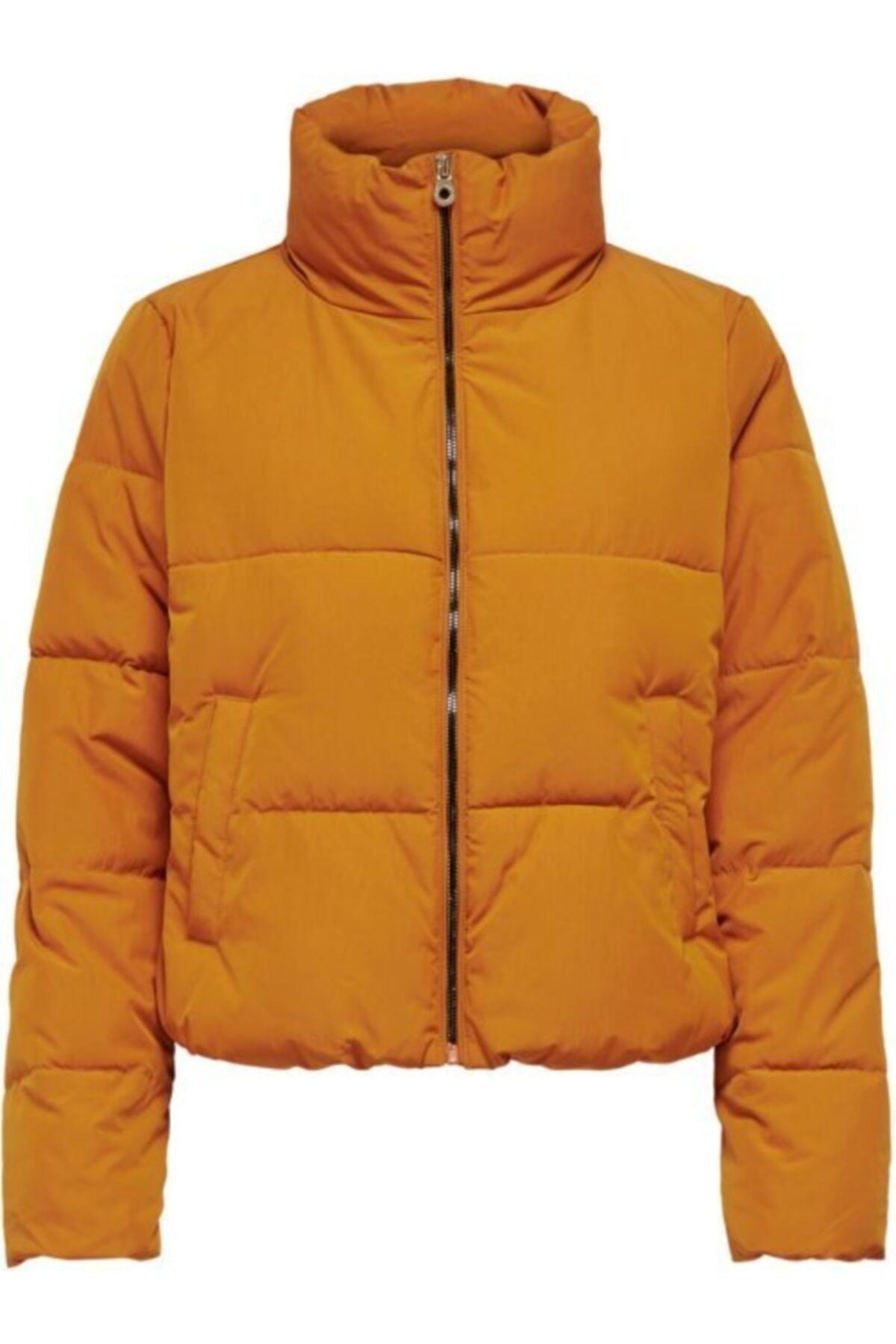 Bayan Onldolly Short Puffer Kışlık Mont - Sarı