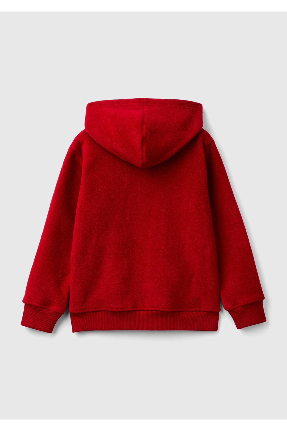 Erkek Çocuk Fuşya Etiket Detaylı Sweatshirt - kırmızı