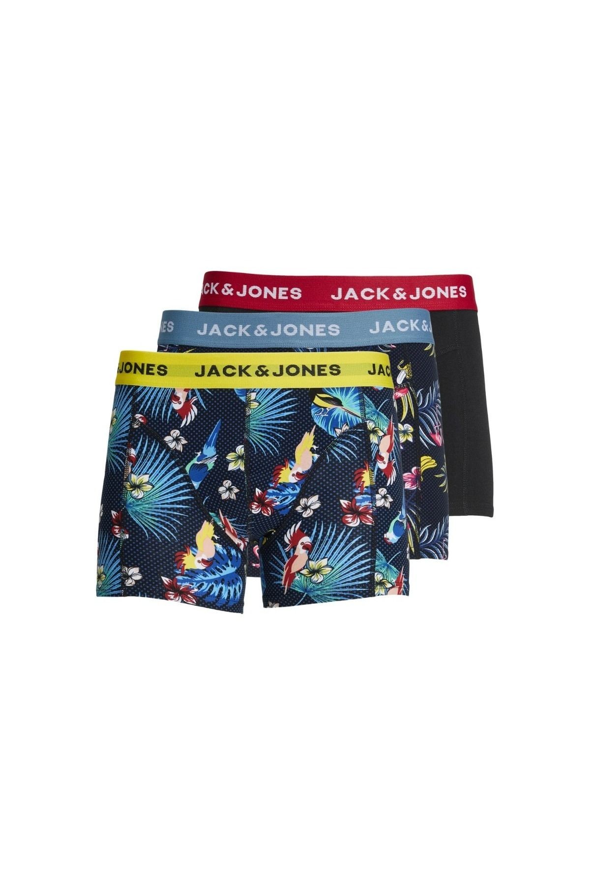 Jack&jones Flower Bird 3 Pack Erkek Mavi Iç Çamaşır