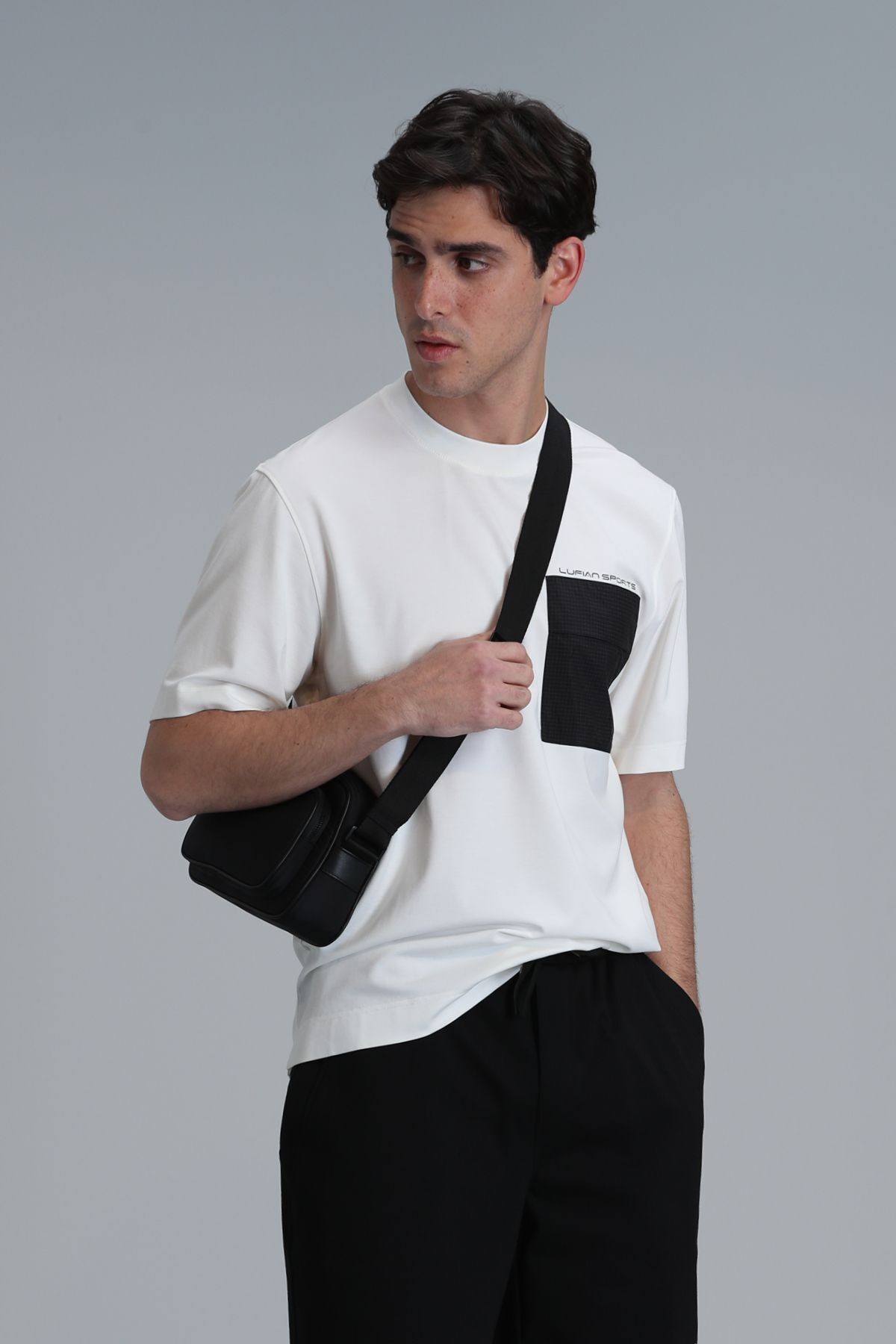 Lıam Modern Grafik T- Shirt Gri