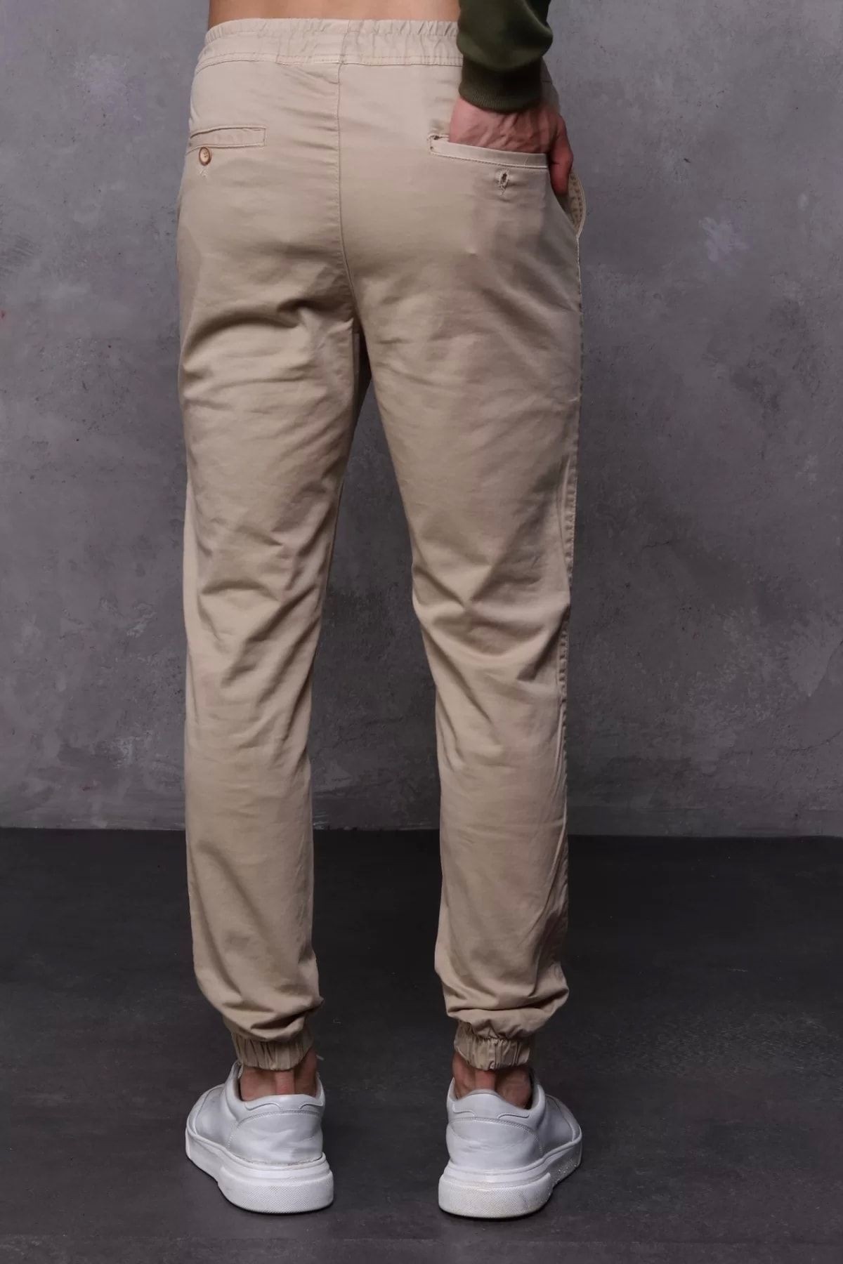 Erkek Jogger Pantolon - bej