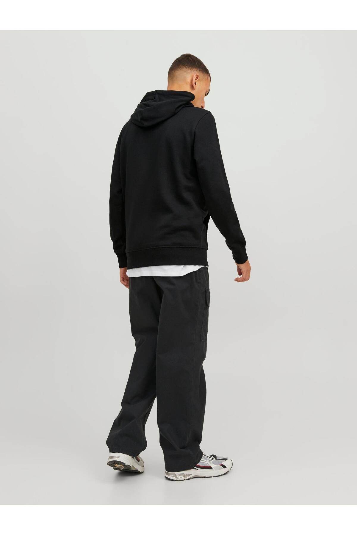 Jack Jones Dust Sweat Hood Sn Erkek Siyah Sweatshirt 12240214-02