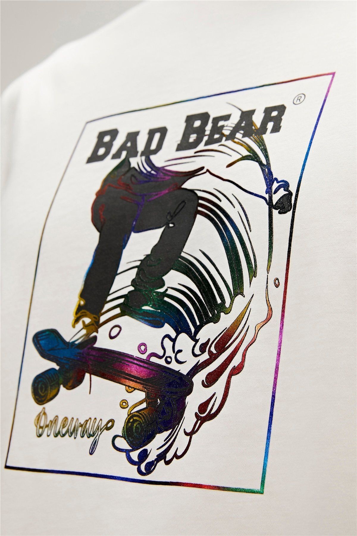 One Way T-shirt Off-white Beyaz Baskılı Erkek Tişört