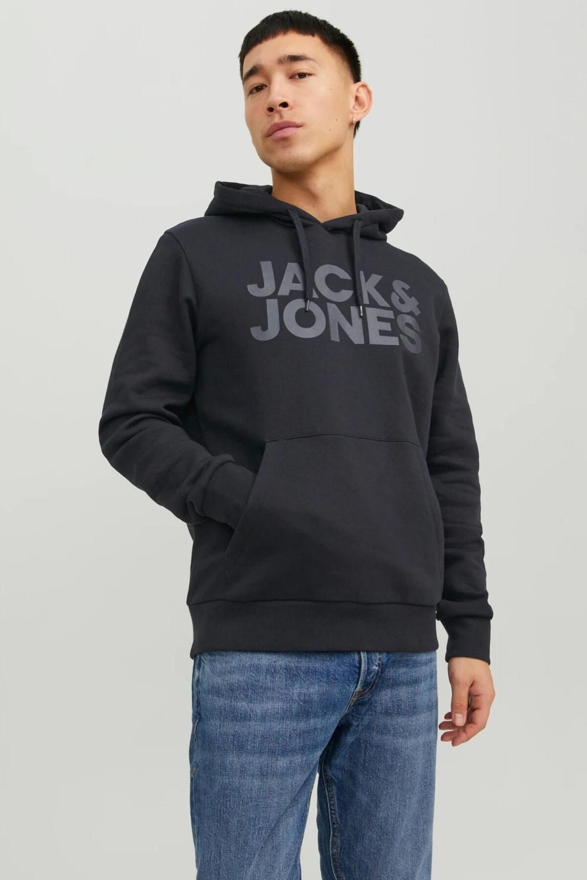 12152840 Logo Hoodie Erkek Sweatshirt