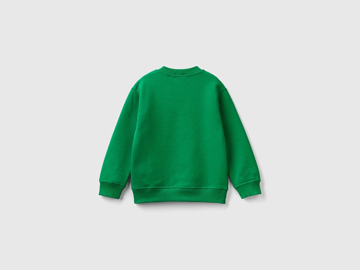 Erkek Çocuk Yeşil Önü Baskılı Bisiklet Yaka Sweatshirt 2-3 Yaş