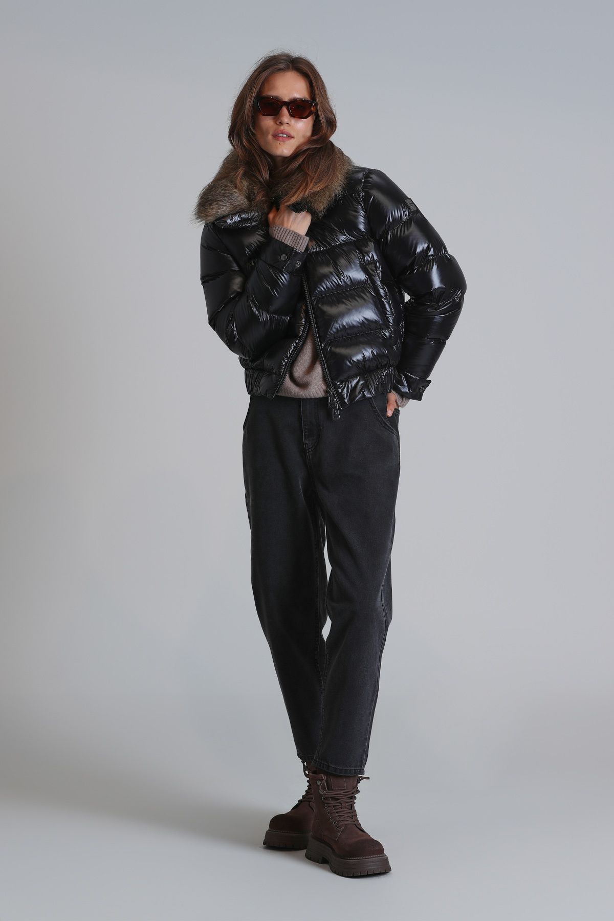 Daısy Kaztüyü Kadın Mont Gri