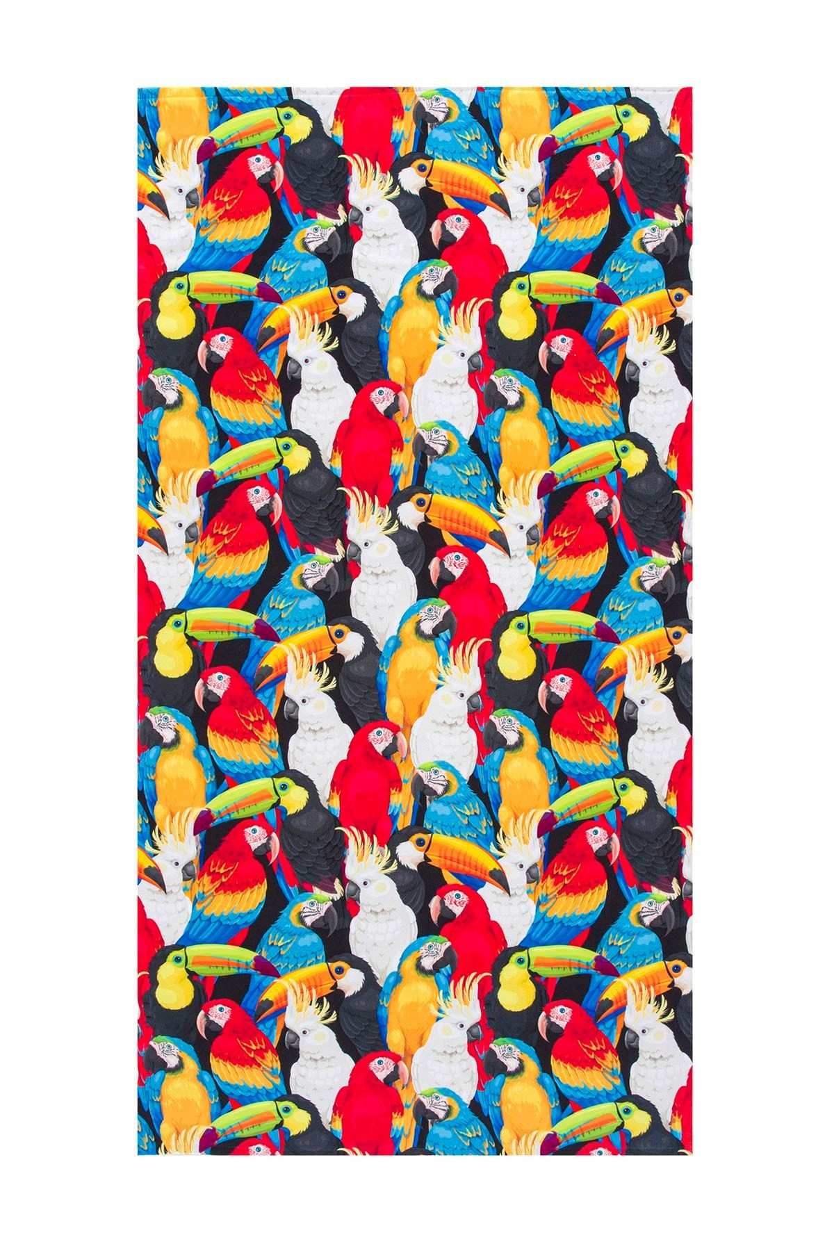 Parrots Baskılı Unisex Plaj Havlusu