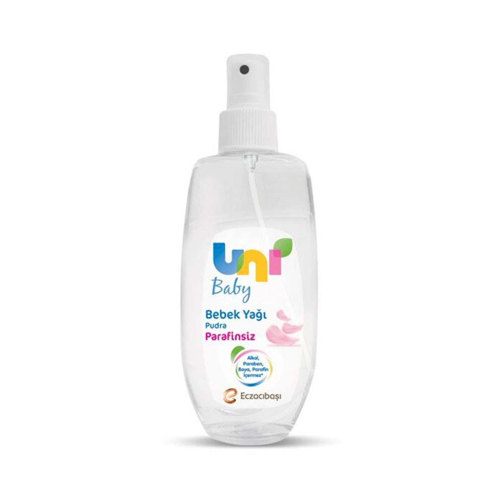 Uni Baby Parafinsiz Bebek Yağı Pudra Kokulu 200 ml