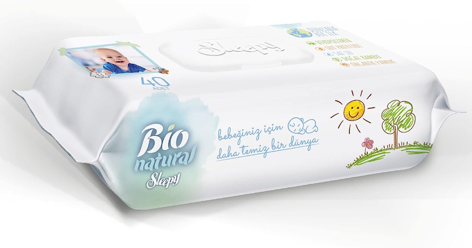 Sleepy Bio Natural Yenidoğan Islak Bebek Havlusu (24x40) 960 Adet