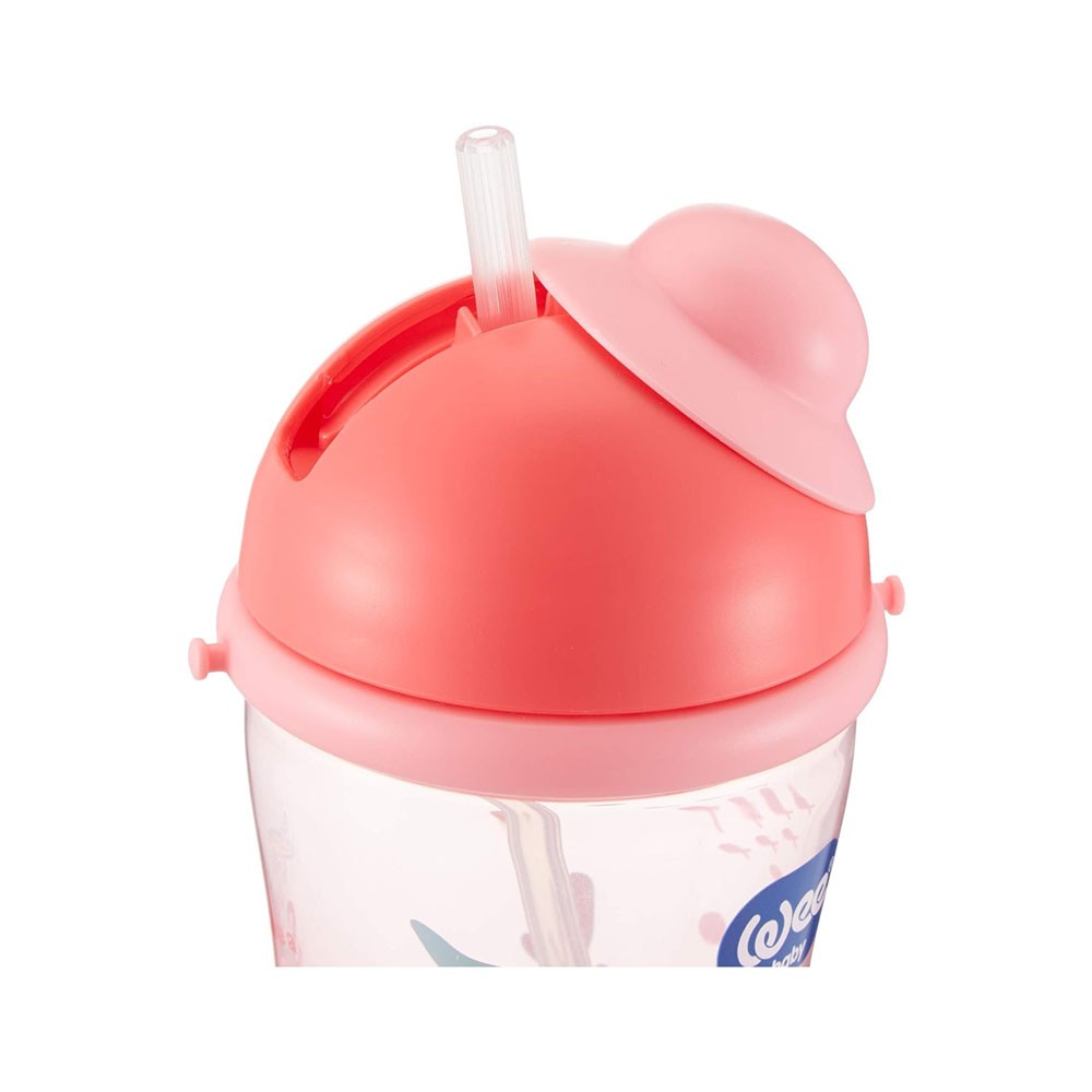 Wee Baby Pipetli Bardak 380 ml Pembe