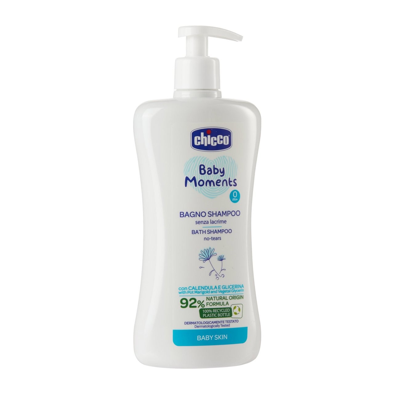 Chicco Baby Moments Doğal Saç ve Vücut Şampuanı (500 ml)