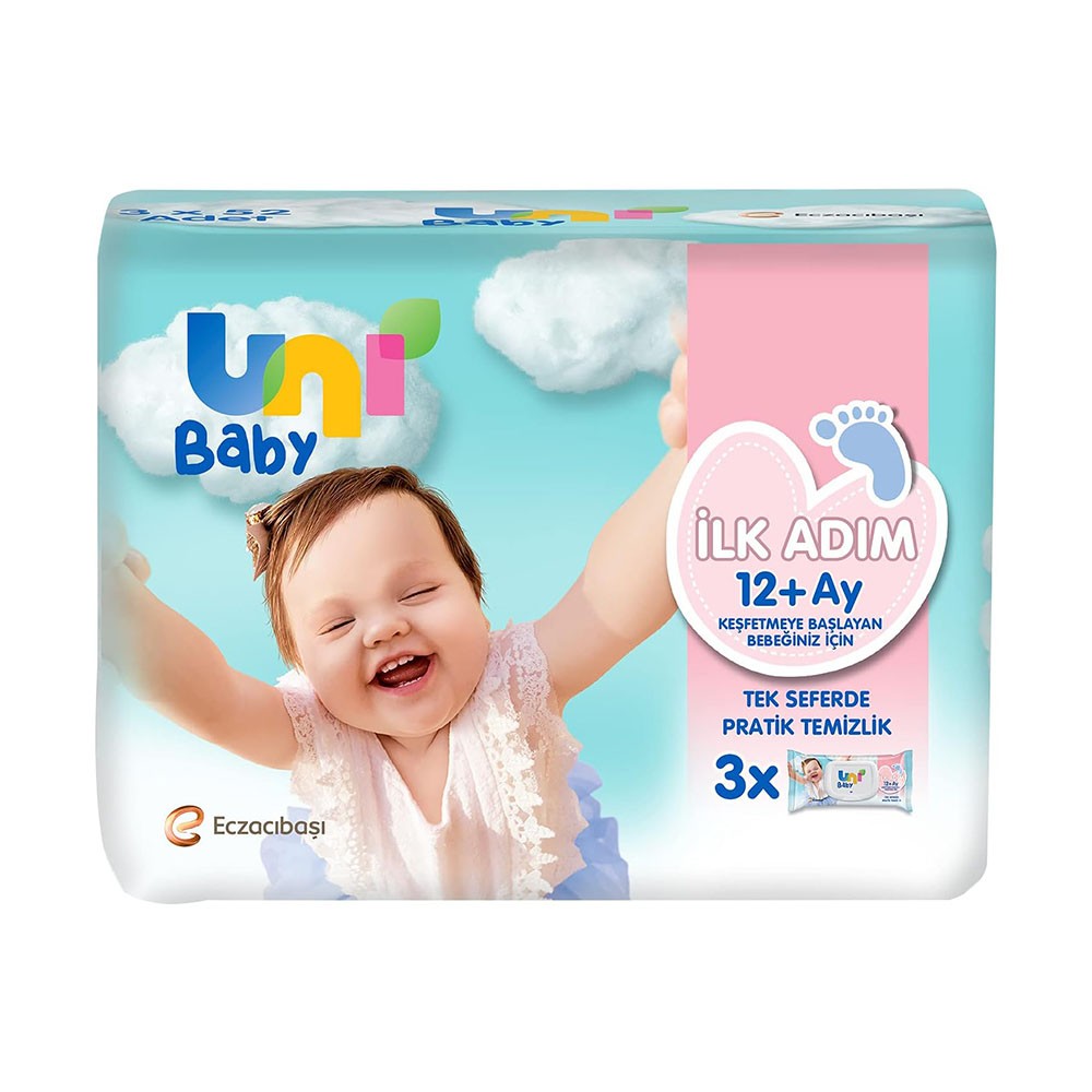 Uni Baby İlk Adım Islak Mendil 156 Yaprak (3x52)