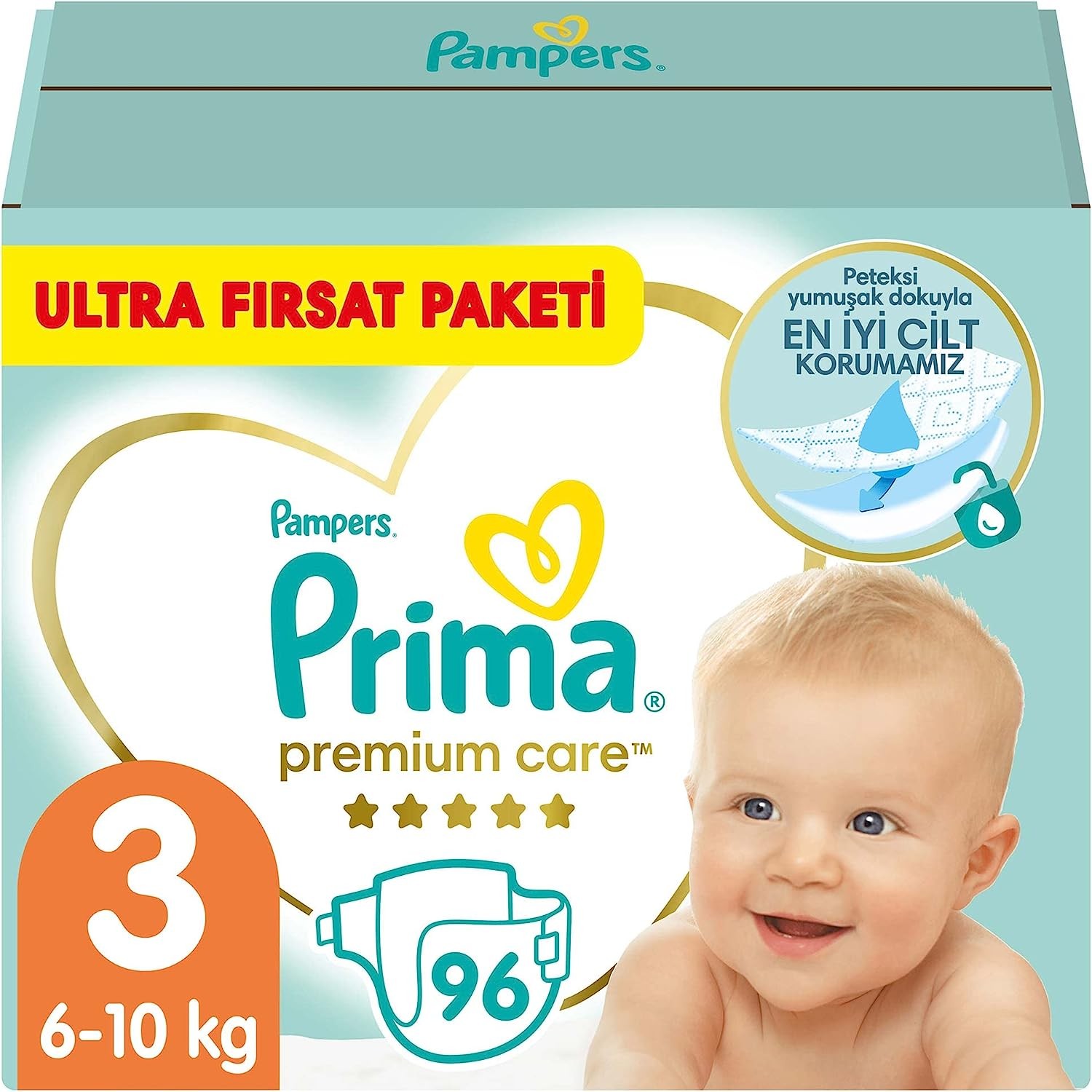 Prima Premium Care Bebek Bezi 3 Beden - 96 Adet