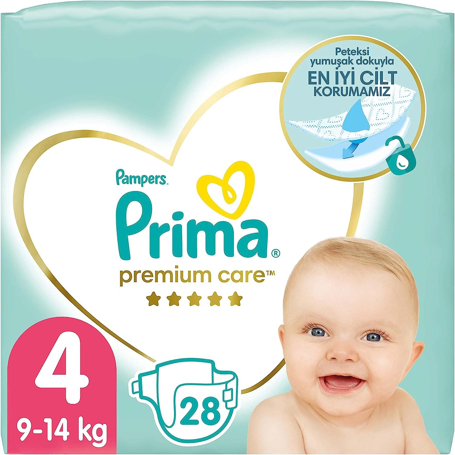 Prima Premium Care Bebek Bezi 4 Beden - 28 Adet