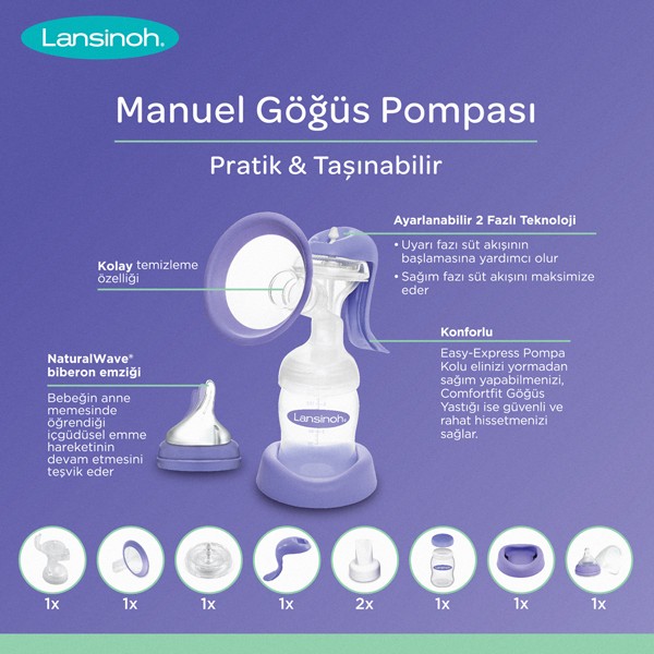 Lansinoh® Manuel Göğüs Pompası