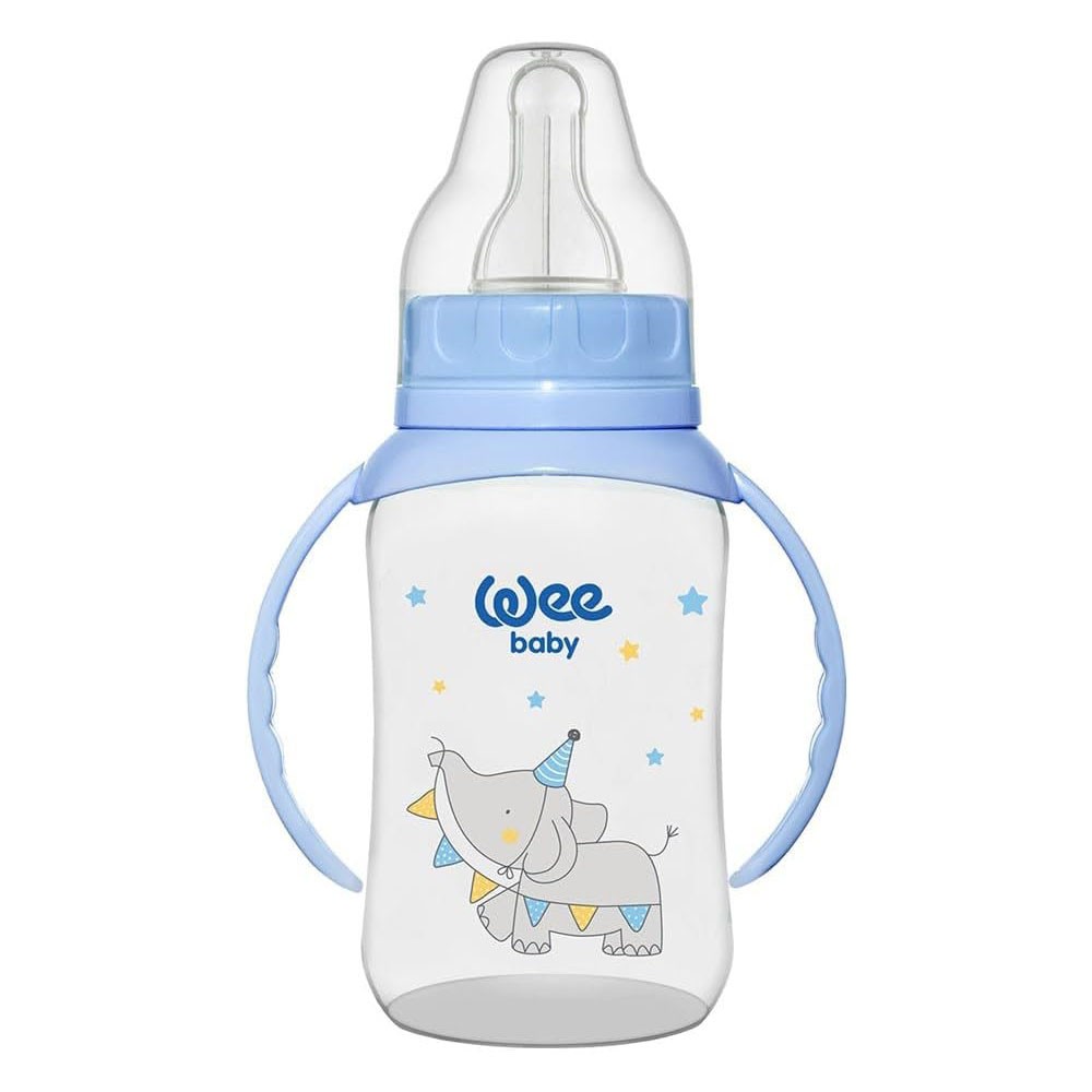 Wee Baby Klasik Kulplu PP Biberon 150 ml - Mavi