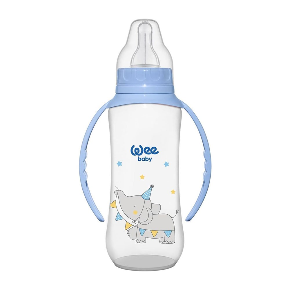 Wee Baby Klasik Kulplu PP Biberon 270 ml - Mavi