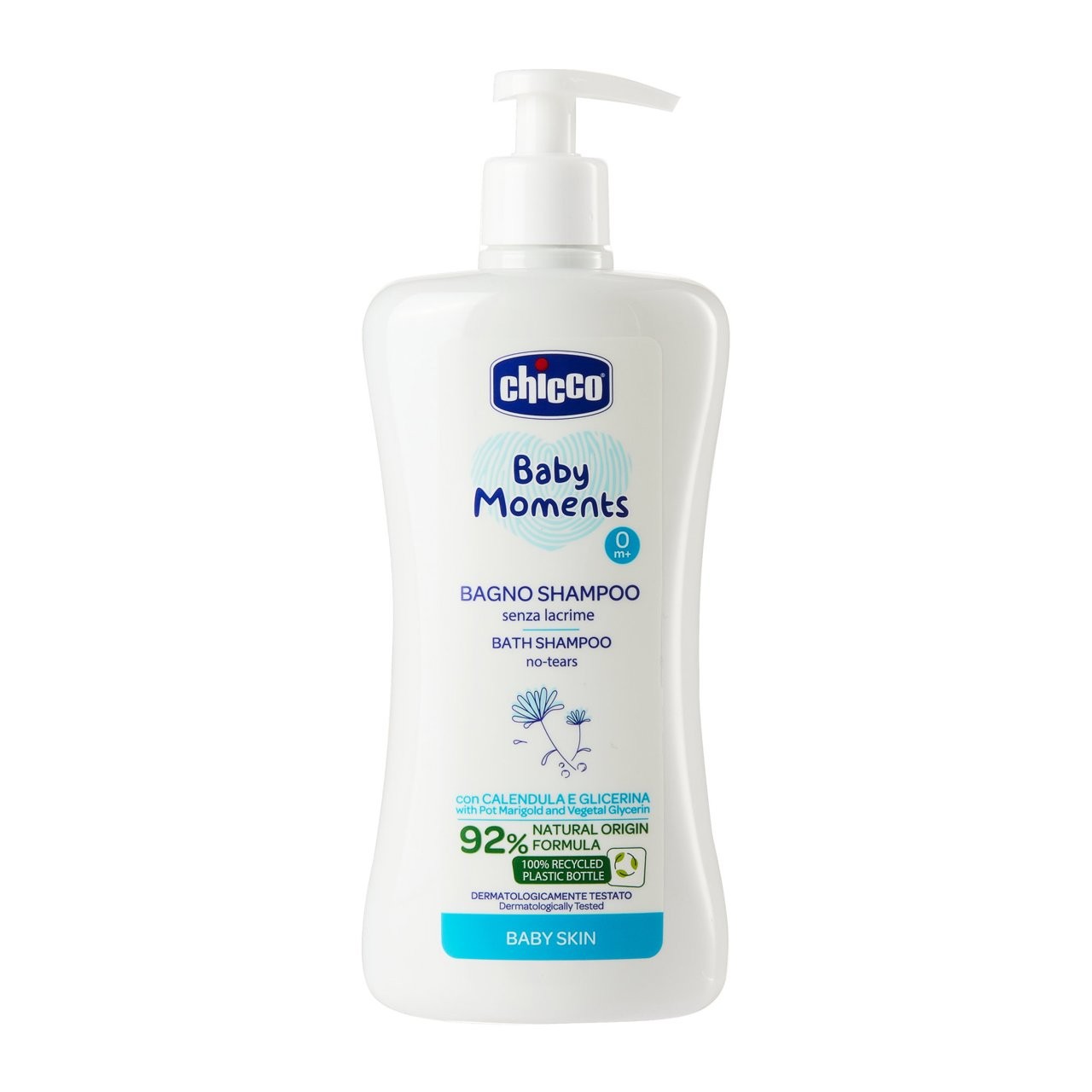 Chicco Baby Moments Doğal Saç ve Vücut Şampuanı (500 ml)