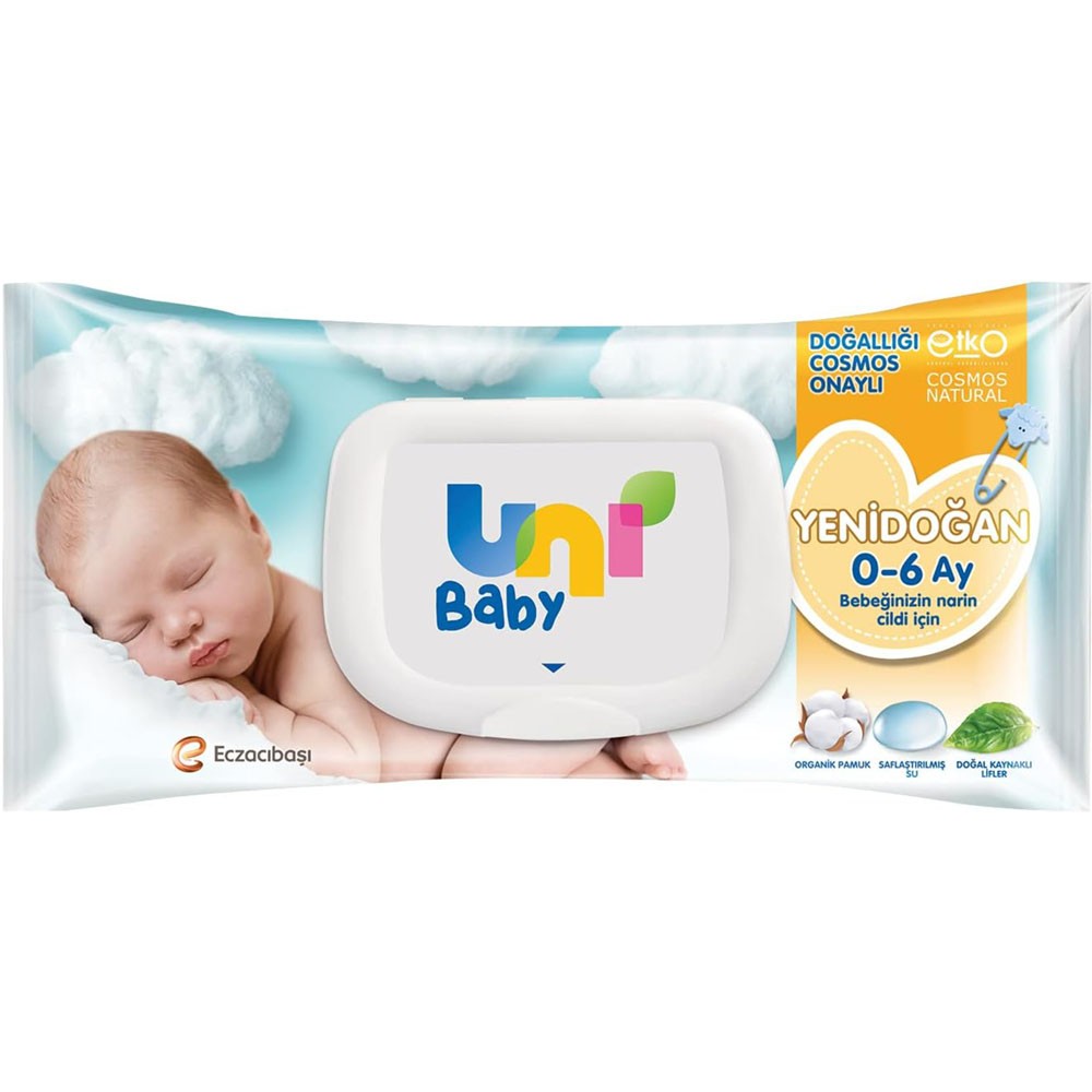 Uni Baby Yenidoğan Islak Mendil 600 Yaprak (12x50)