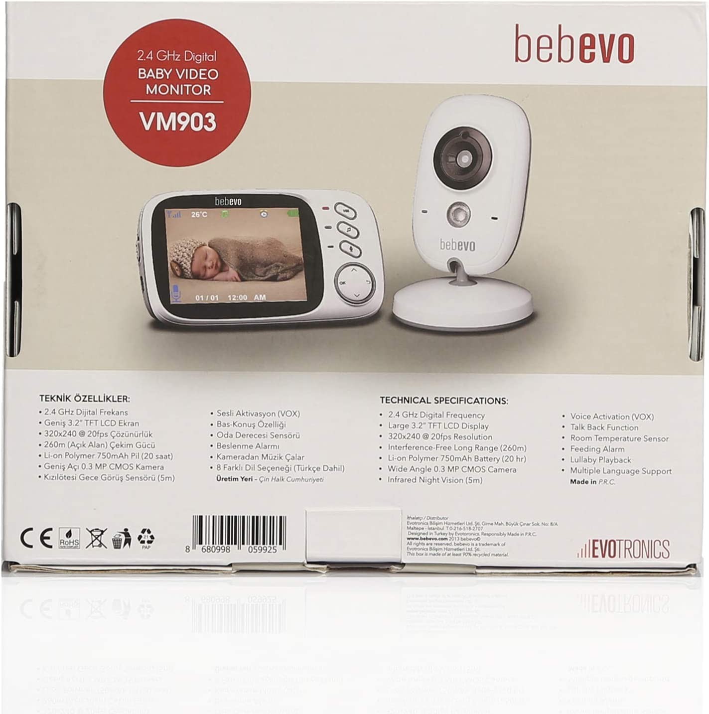 Bebevo VM903 Bebek Monitörü