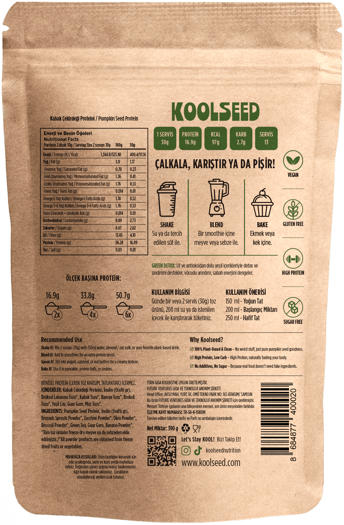 Green Detox – Bitkisel Protein Tozu