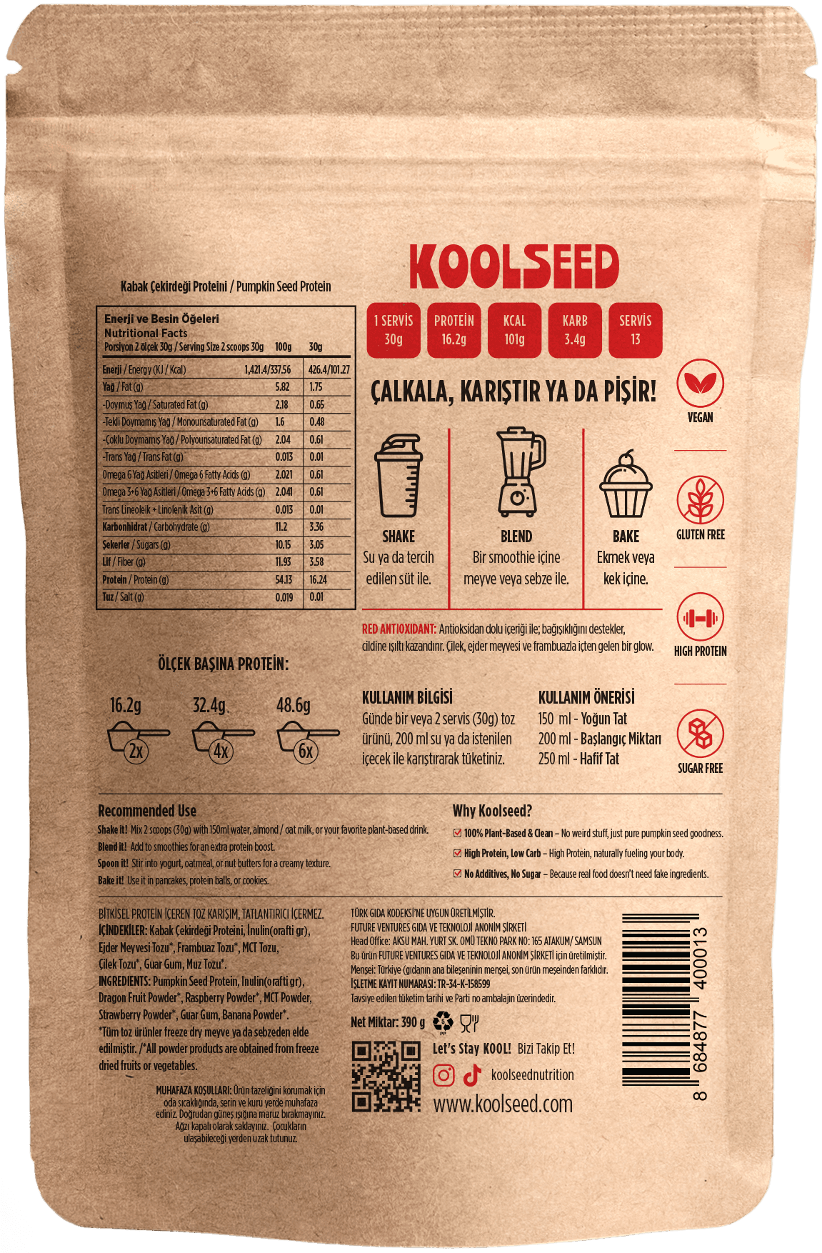 Red Antioxidant – Bitkisel Protein Tozu