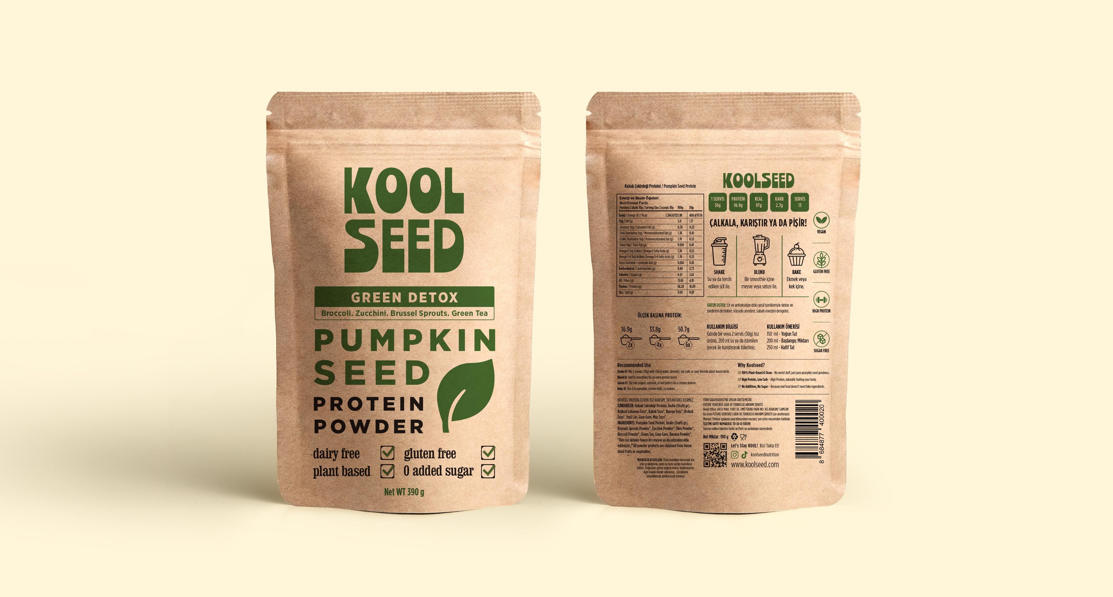 🍃 Green Detox – Bitkisel Protein Tozu