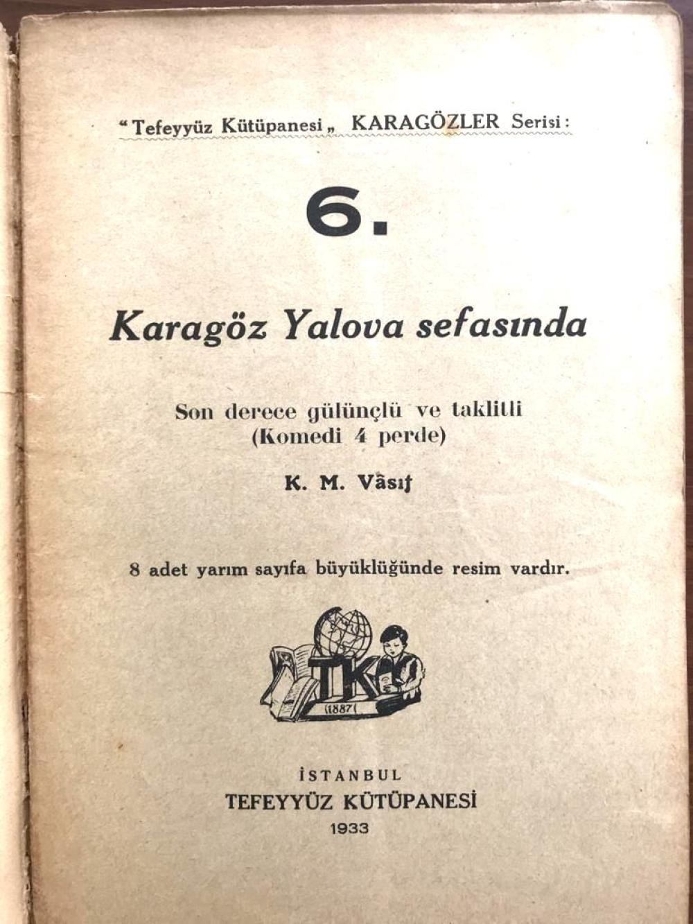 Karagöz Yalova Sefasında - K. M. Vasıf / Tefeyyüz Kitaphanesi