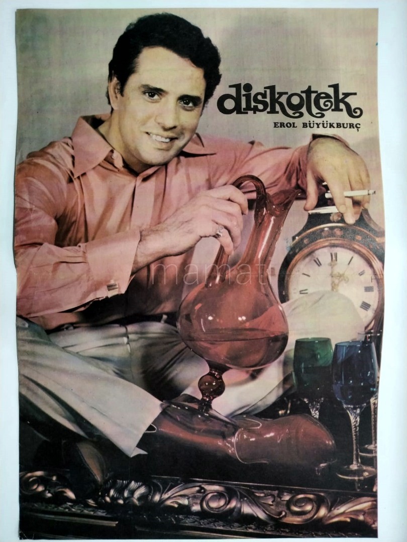 Erol BÜYÜKBURÇ - Diskotek dergisi, 32x46 cm Poster